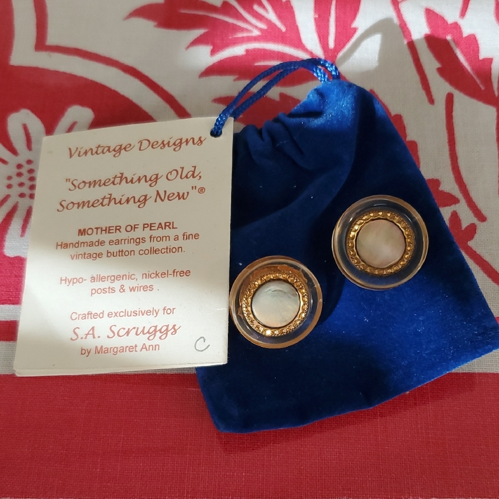 Handmade Mother of Pearl Earrings